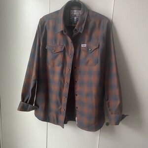 DIXXON Women’s Pearl Snap Flannel Shirt